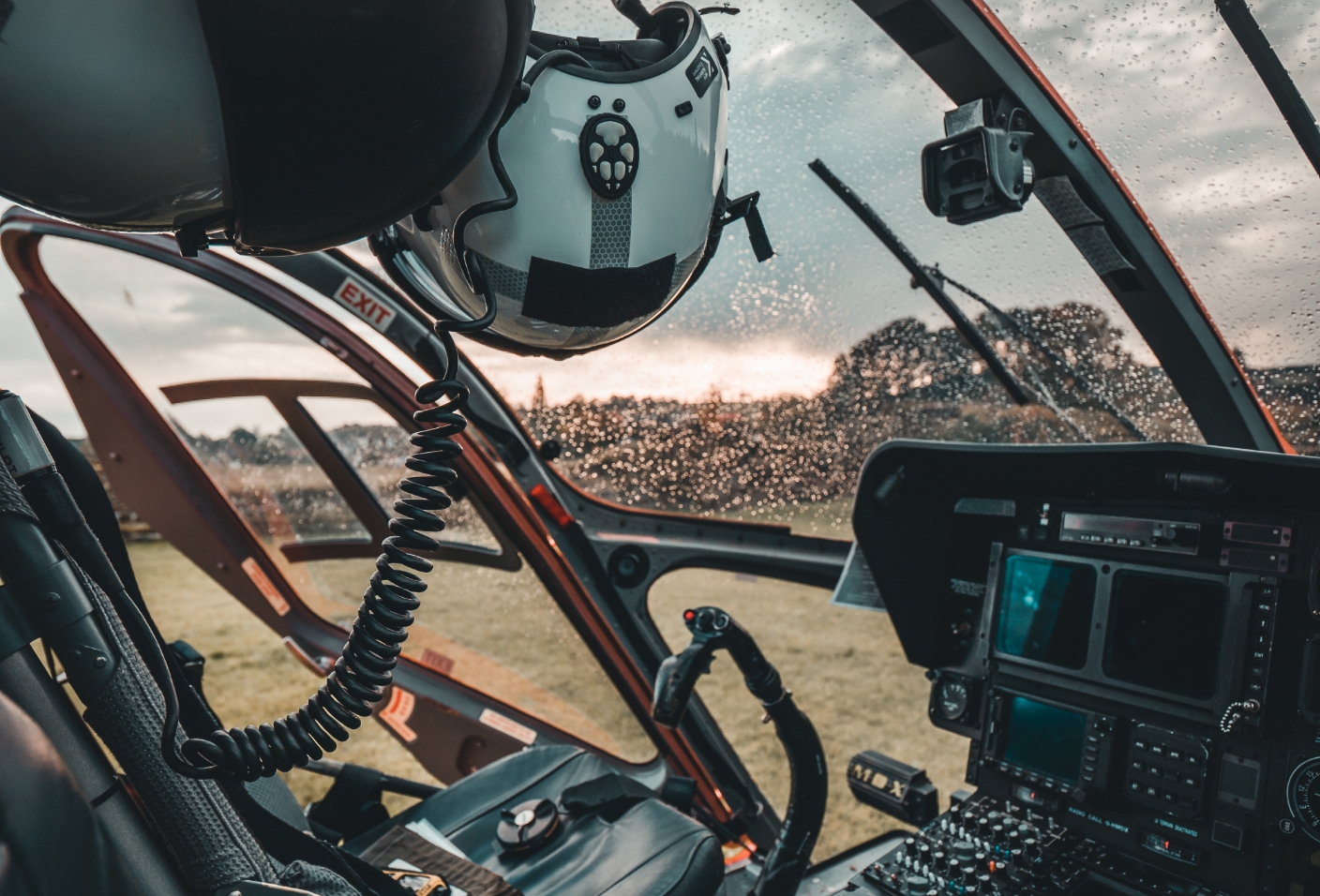 Inside of cockpit