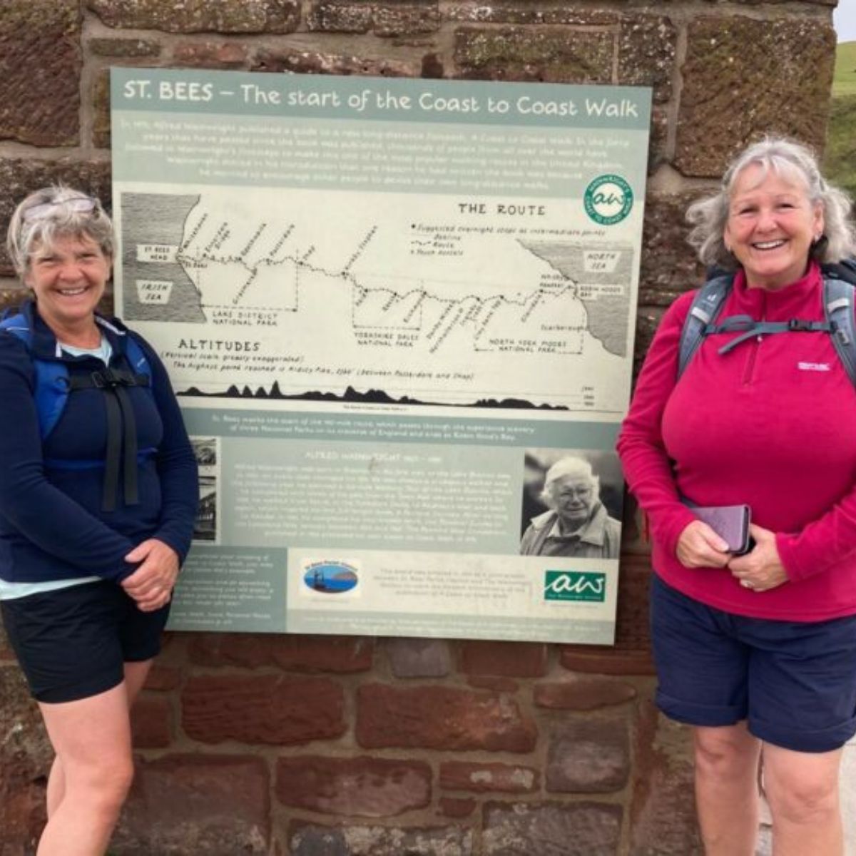 Teresa Crabb and Karen Dowse inspirational coast to coast fundraising hike