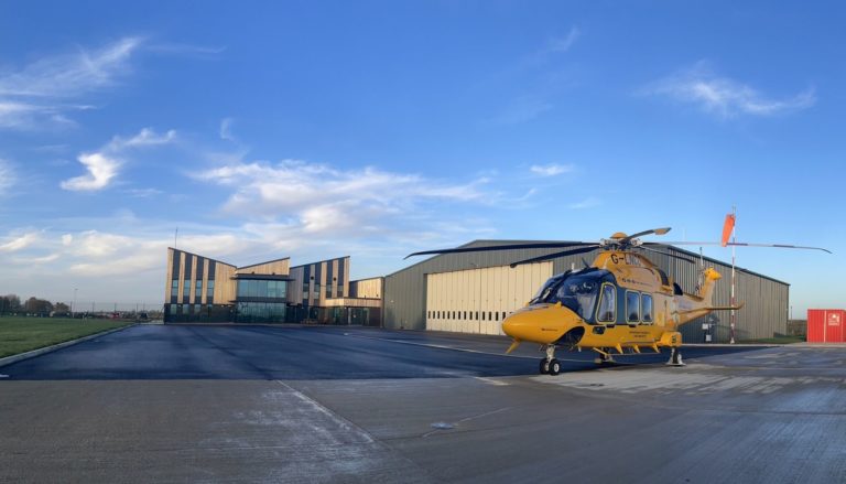 LNAA HQ, hanger and helicopter