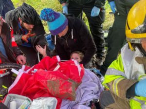 Bradley Staples treated by LNAA crew
