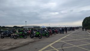 Bikes at Newark Showground for Ride of Thanks for LNAA