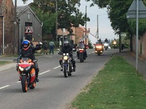 motorbikes in Ride of Thanks for LNAA