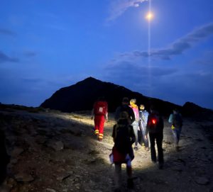 LNAA walkers going up snowdon