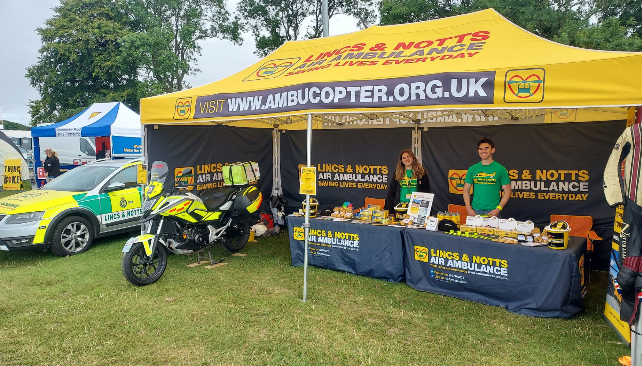 Lincs & Notts Air Ambulance tent