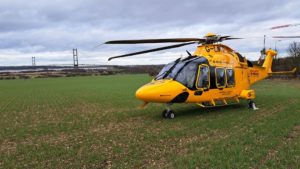 helicopter at Barton on Humber