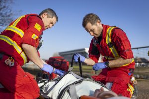 LNAA crew treating patient