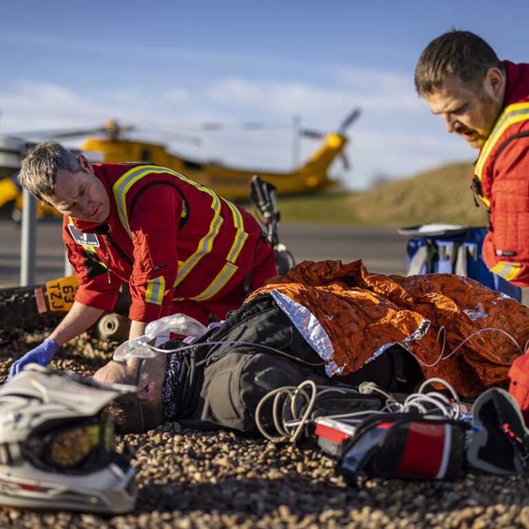 LNAA crew treating patient