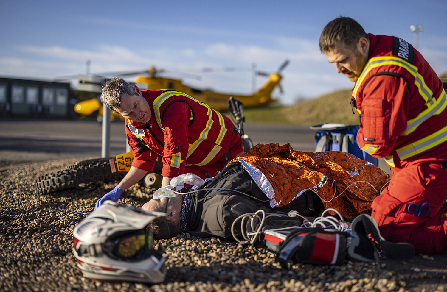 LNAA crew treating patient