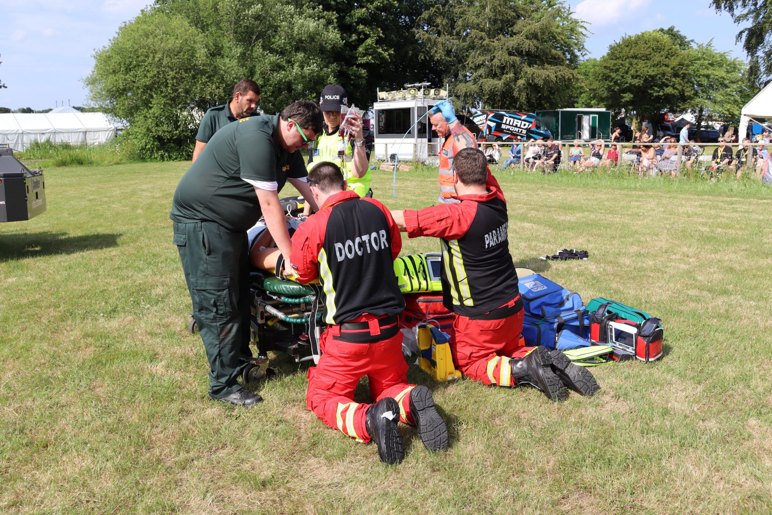 LNAA treating patient at Lincs Show