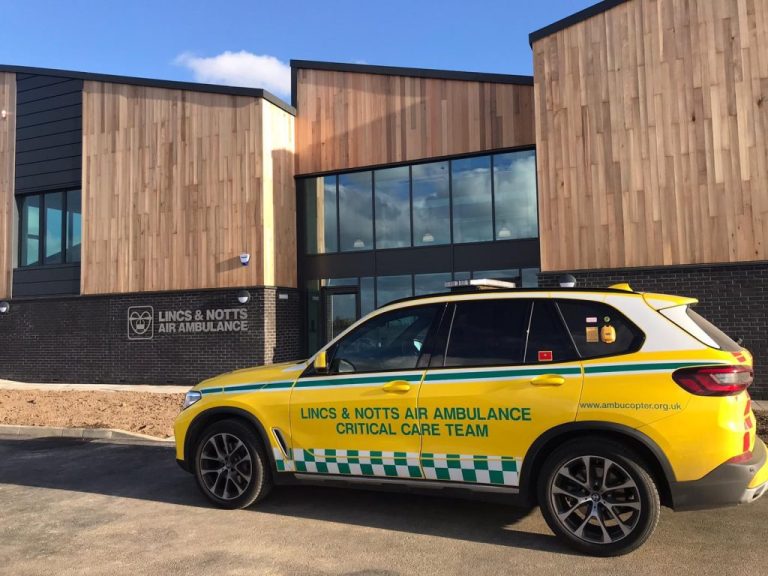 Critical Care Car outside HQ