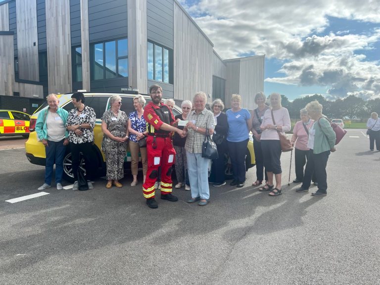 Gonerby HIll Foot QI cheque presentation to LNAA