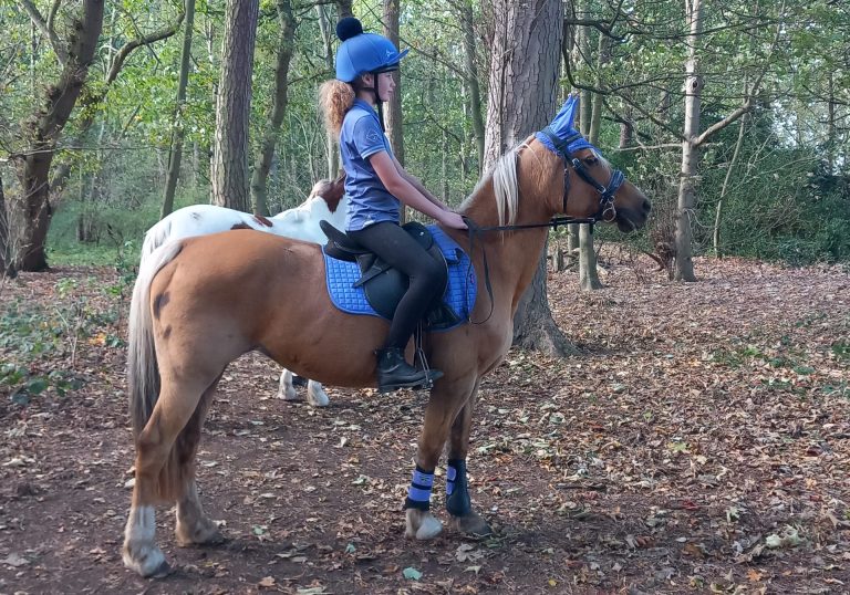 Molly Harris and her horse