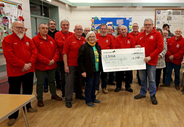 cheque presentation - sleaford model railway club LNAA