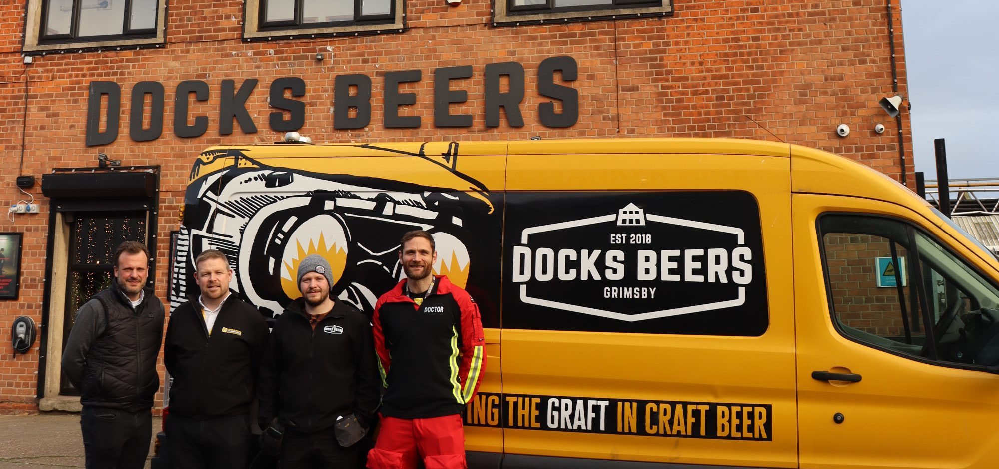 LNAA Doctor with Docks Beers team