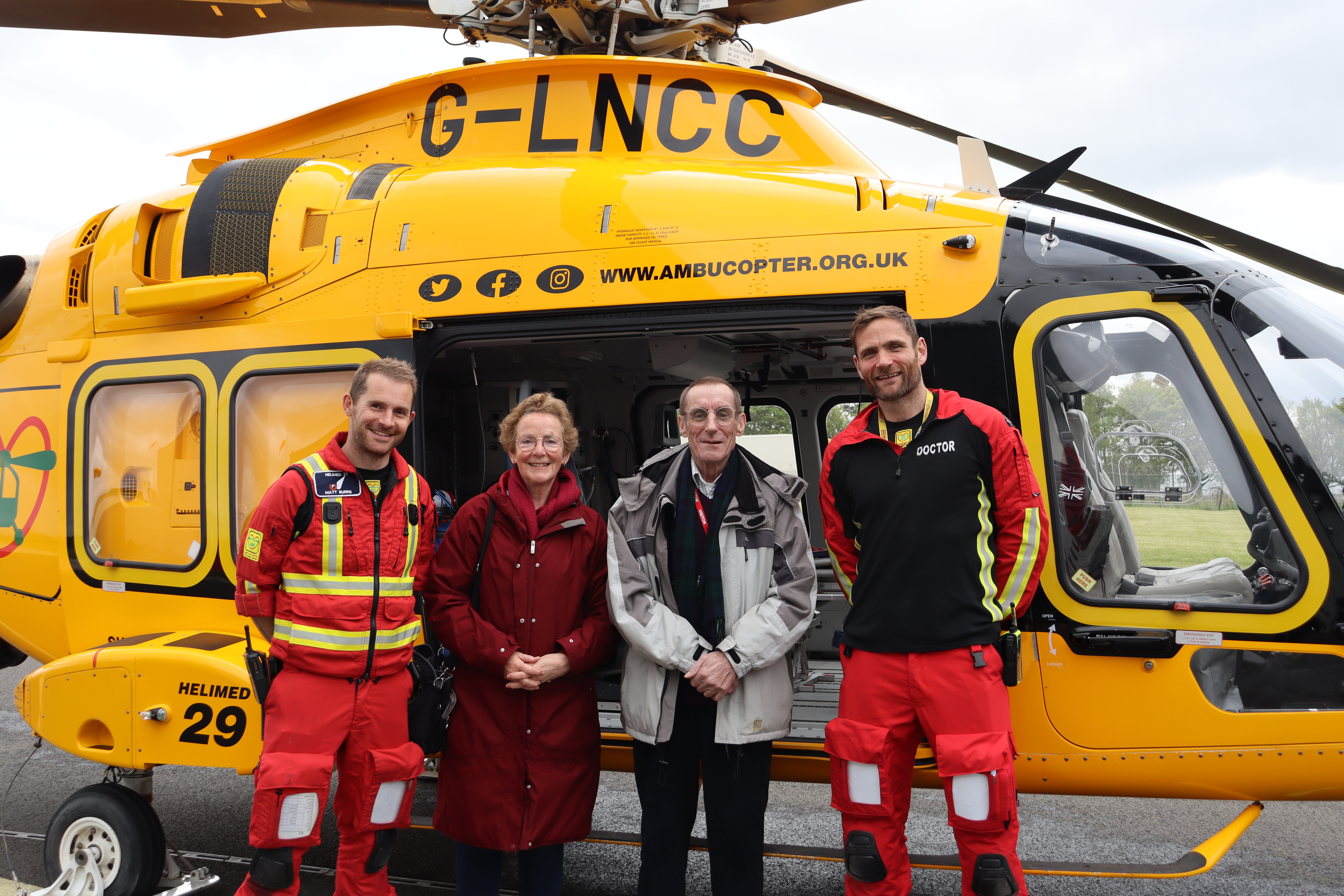 Allan Gardner at LNAA helicopter