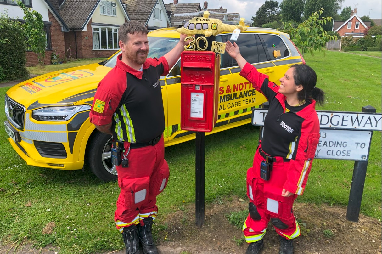 LNAA crew at Yarn Bomb Farnsfield