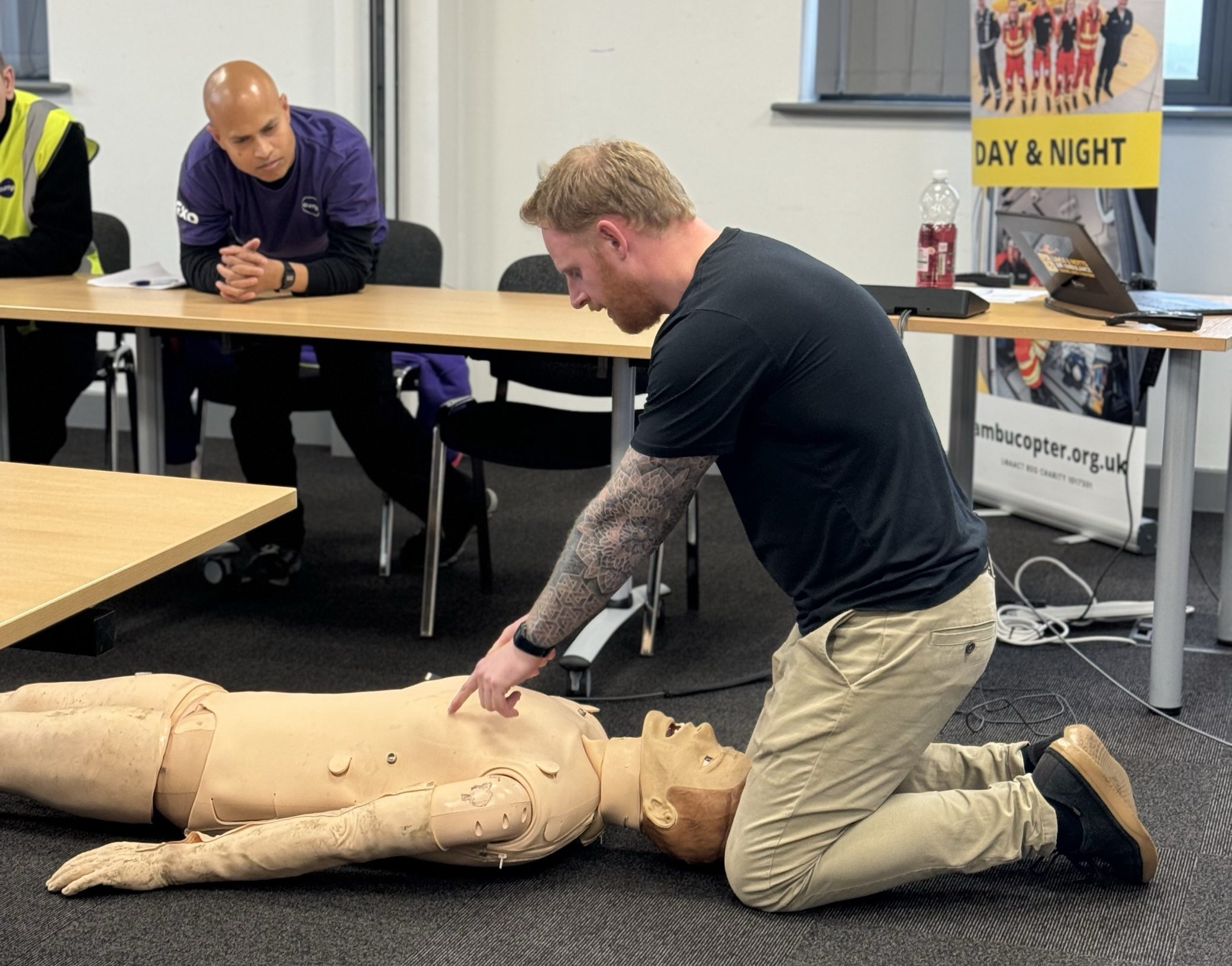 Rob doing CPR