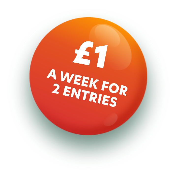 £1 a week for 2 entries