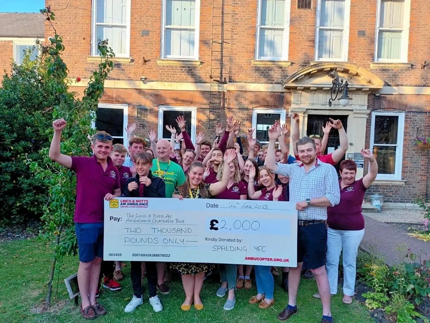 Spalding Young Farmers Club cheque presentation